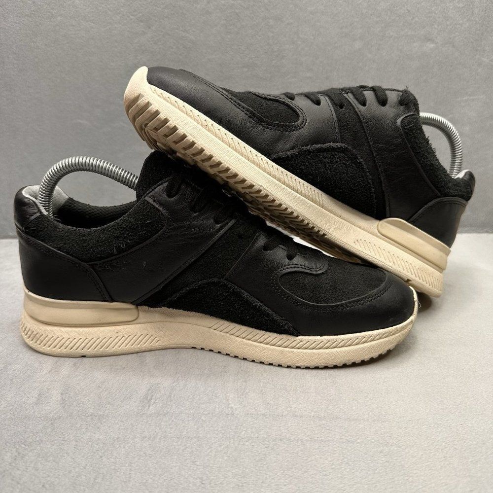 Everane The Trainer Womens Size 10 Shoes Black/Off White Leather Athletic - Picture 5 of 9